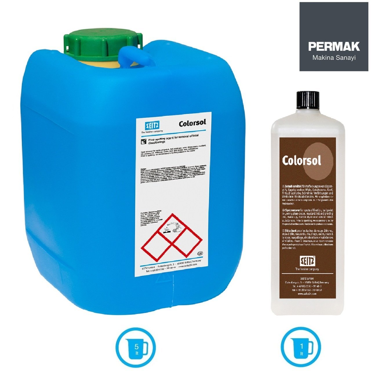 COLORSOL - Renkli lekeler ve izler için leke çıkarıcı kimyasal