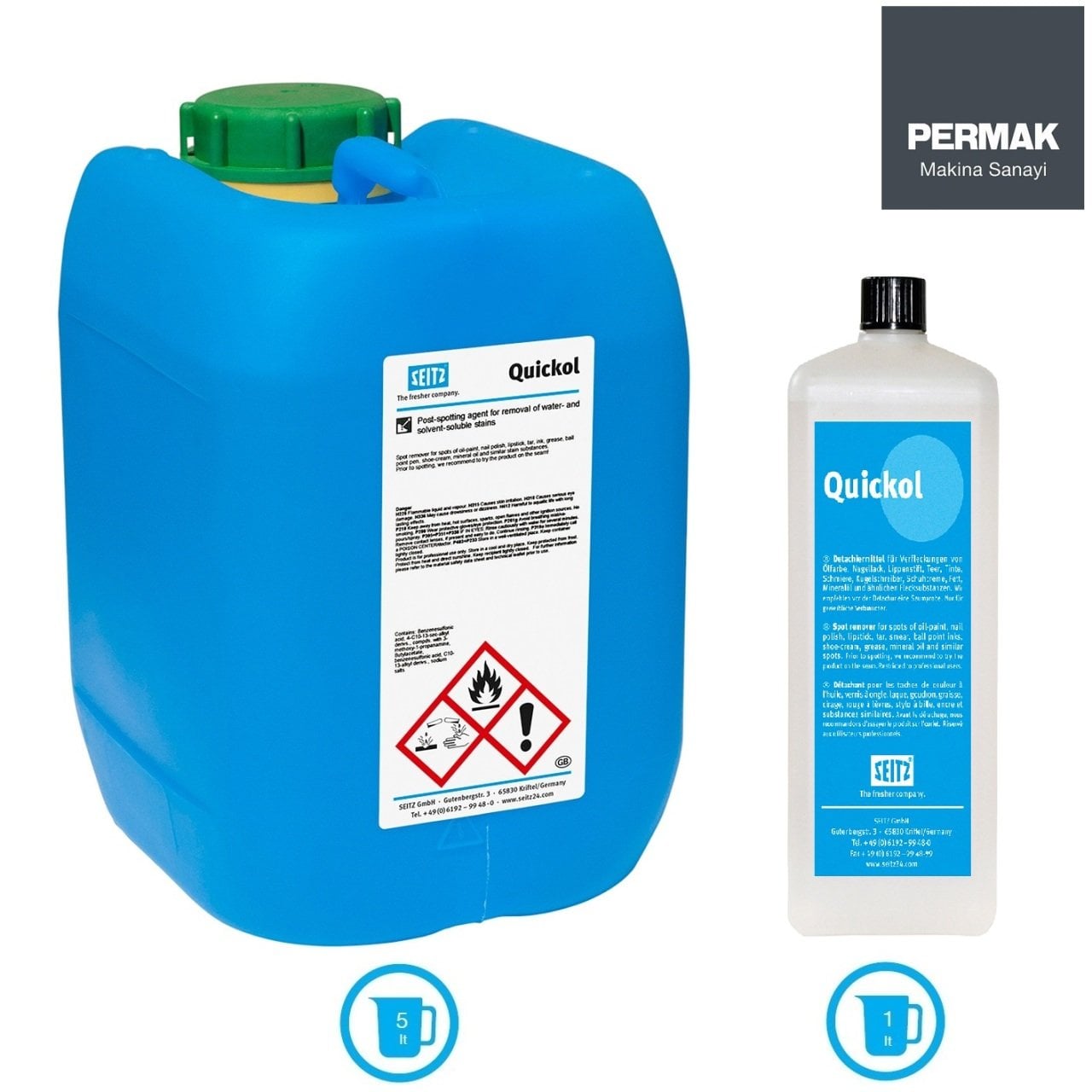 QUICKOL - Su ve Solventte Çözünen Lekeler İçin Leke Çıkarıcı