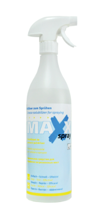 Maxx Spray -  Ağır yağ lekeleri için sprey leke sökücü, Parfümlü, Ön leke giderici (sulu yıkama)