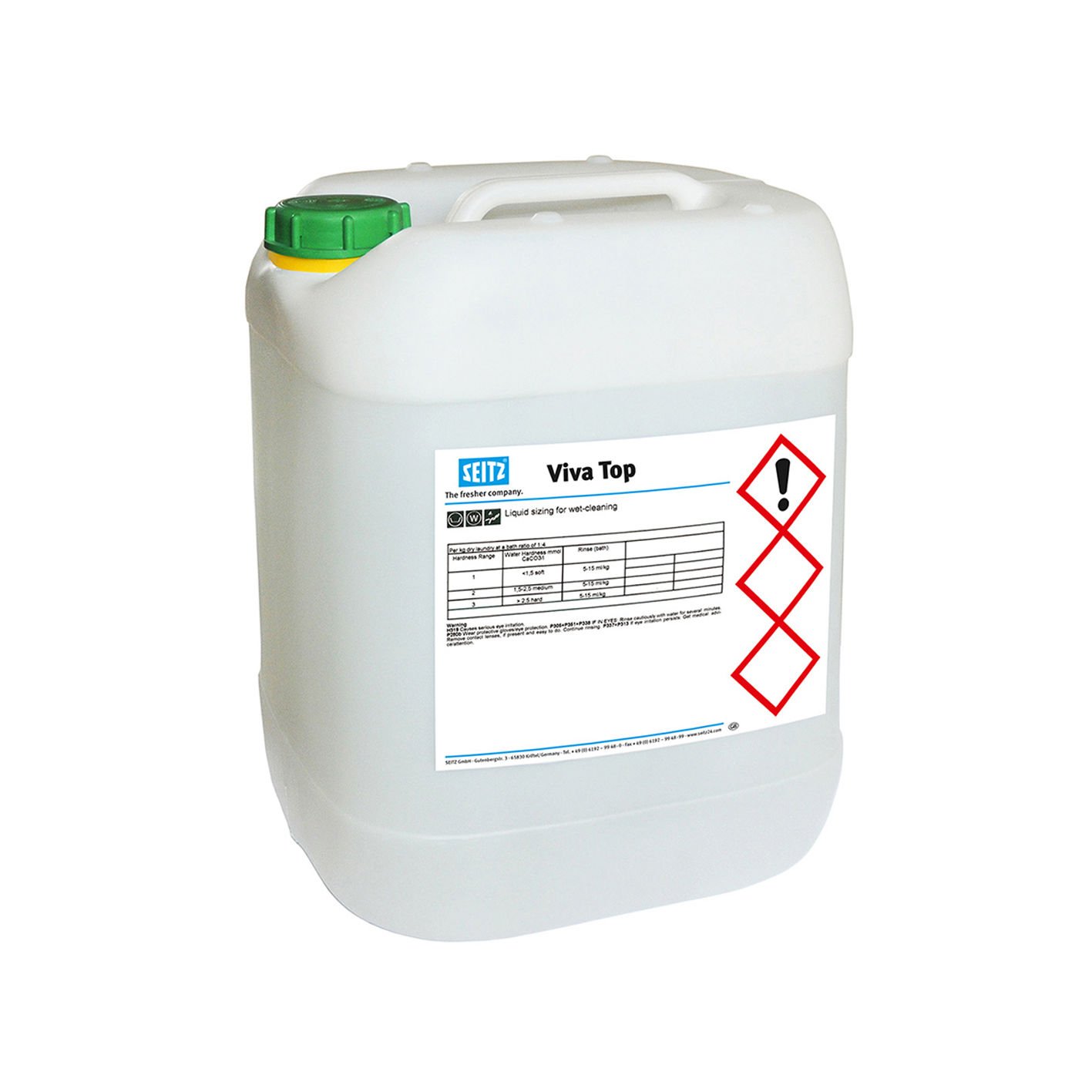 Viva EcoTop - Konsantre Ekolojik Sıvı Apreleme Bakım Kimyasalı, WET CLEAN 20 kg